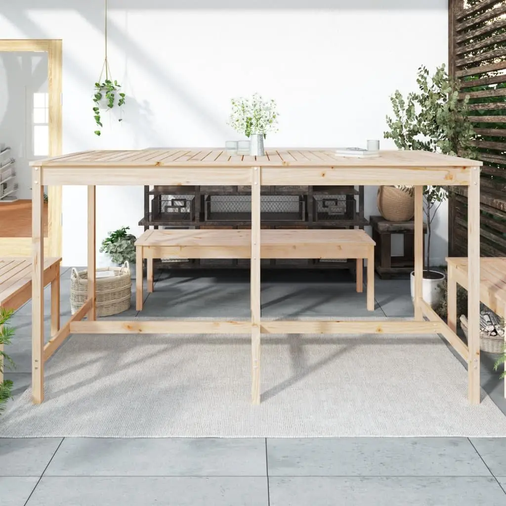 Solid Wood Garden Table for Various Outdoor Settings