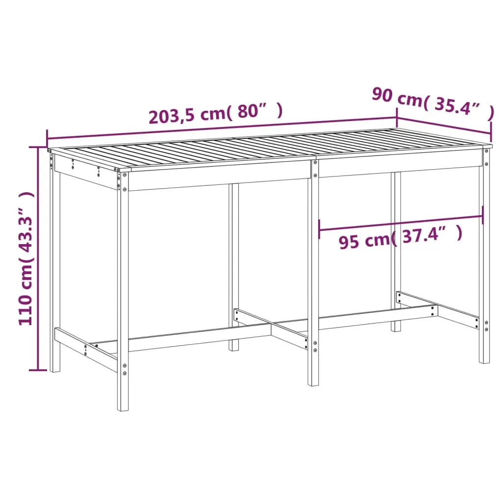 Garden Table for Patios and Terraces