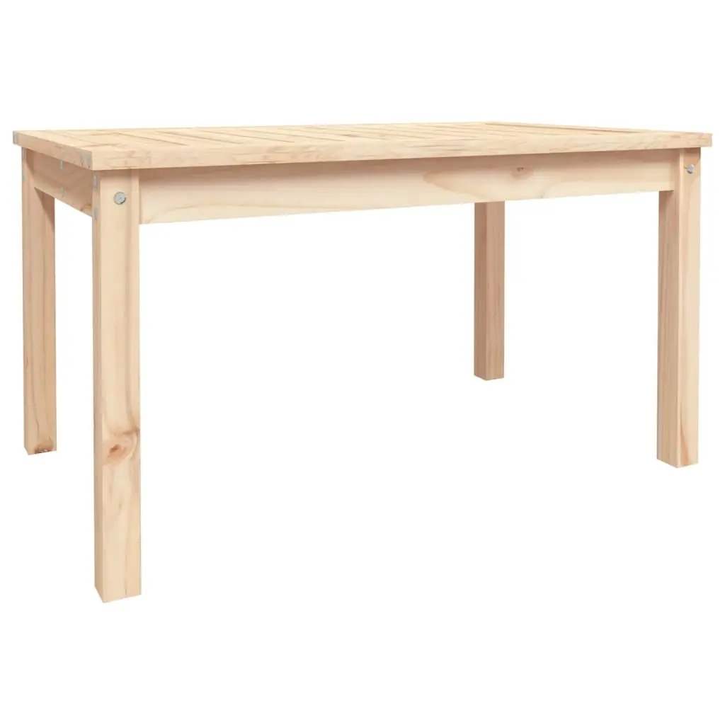 Garden Table Solid Pine Wood 82.5x50.5x45 cm Brown Outdoor Patio Furniture
