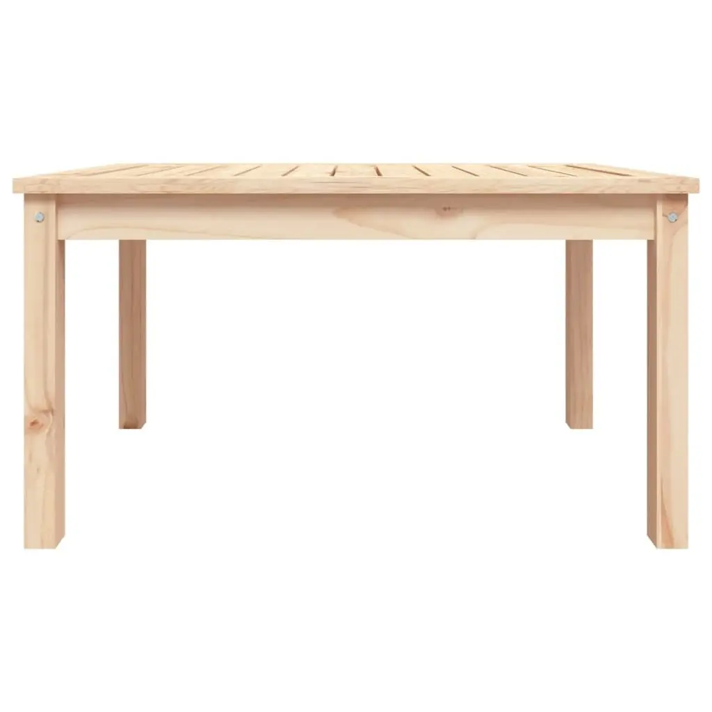 Garden Table Solid Pine Wood 82.5x50.5x45 cm Brown Outdoor Patio Furniture