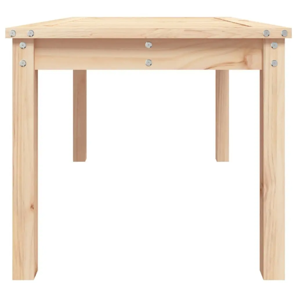 Garden Table Solid Pine Wood 82.5x50.5x45 cm Brown Outdoor Patio Furniture