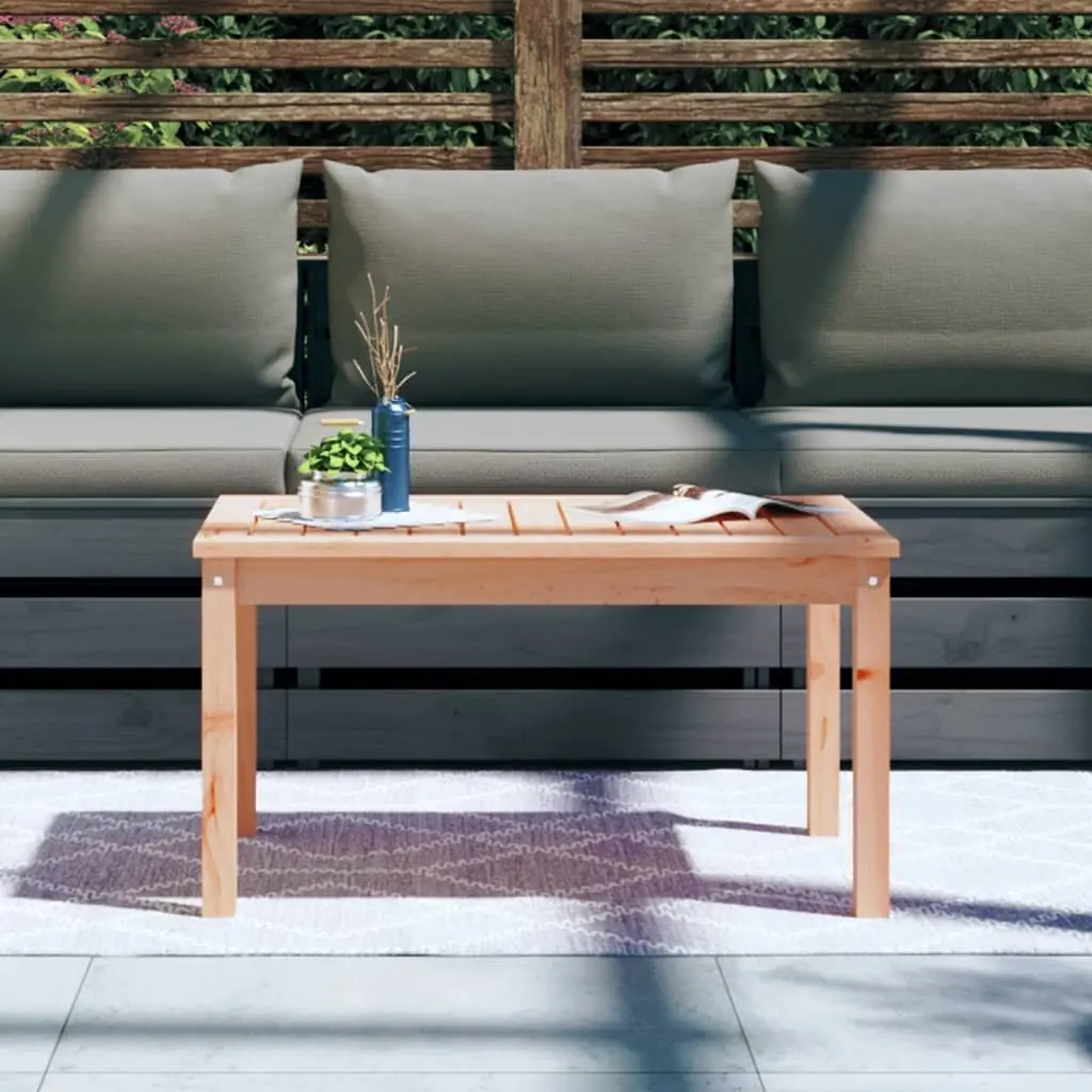 Garden Table Solid Wood Douglas 82.5x50.5x45cm Brown Outdoor Patio Furniture