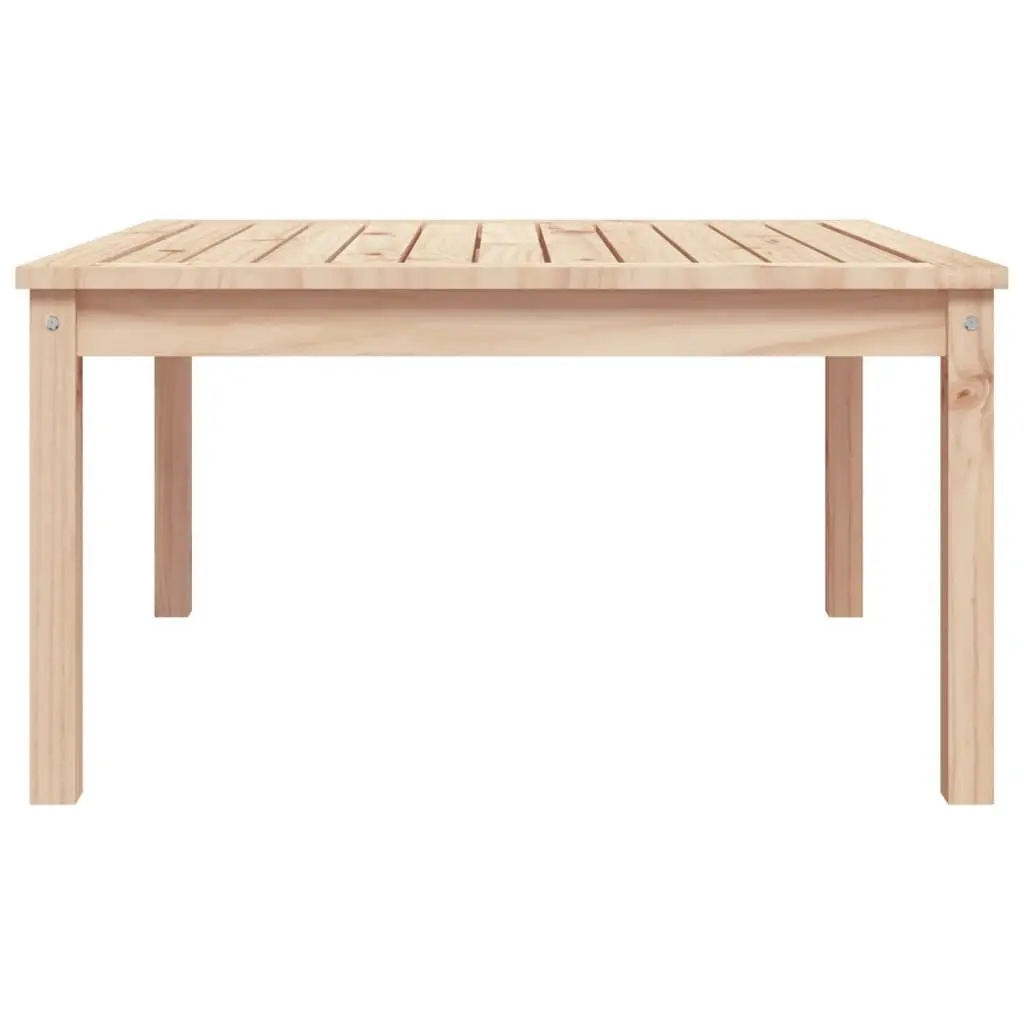 Garden Table Solid Pine Wood Brown Outdoor 82.5x82.5x45 cm Patio Furniture