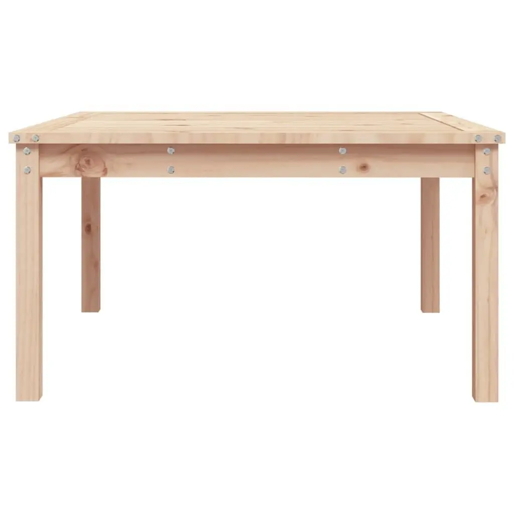 Garden Table Solid Pine Wood Brown Outdoor 82.5x82.5x45 cm Patio Furniture