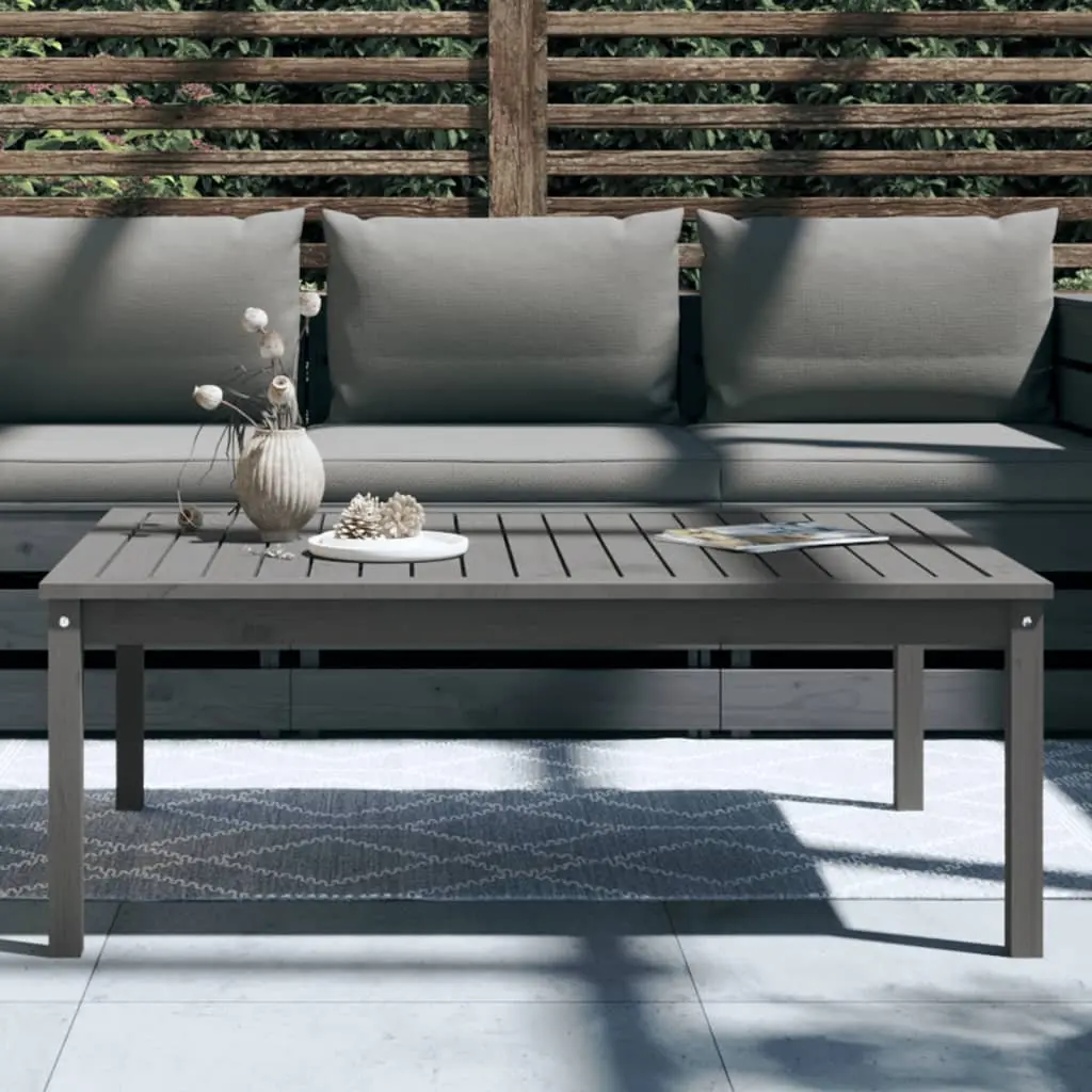 Grey Garden Dining Table 121x82.5cm