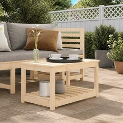 Practical Solid Wood Garden Table for Everyday Use 82.5x50.5x45cm