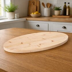 Versatile Solid Pine Wood Table Top for Every Room 80x40x2.5 cm