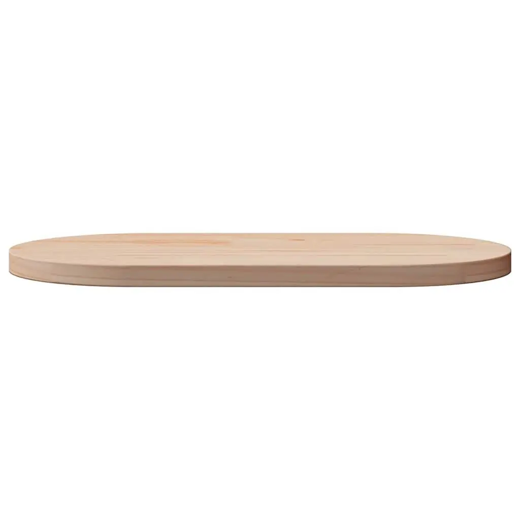 Solid Wood Pine Oval Table Top 60x30x2.5 cm Brown Coffee Side Furniture Board