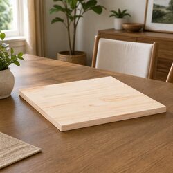 Versatile 80x80cm Solid Pine Wood Table Top for Your Home