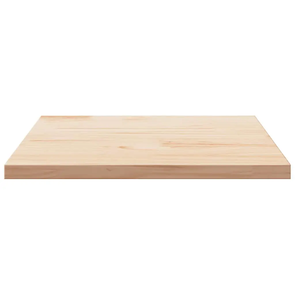 Square Table Top Solid Pine Wood Brown 80x80cm Replacement Surface