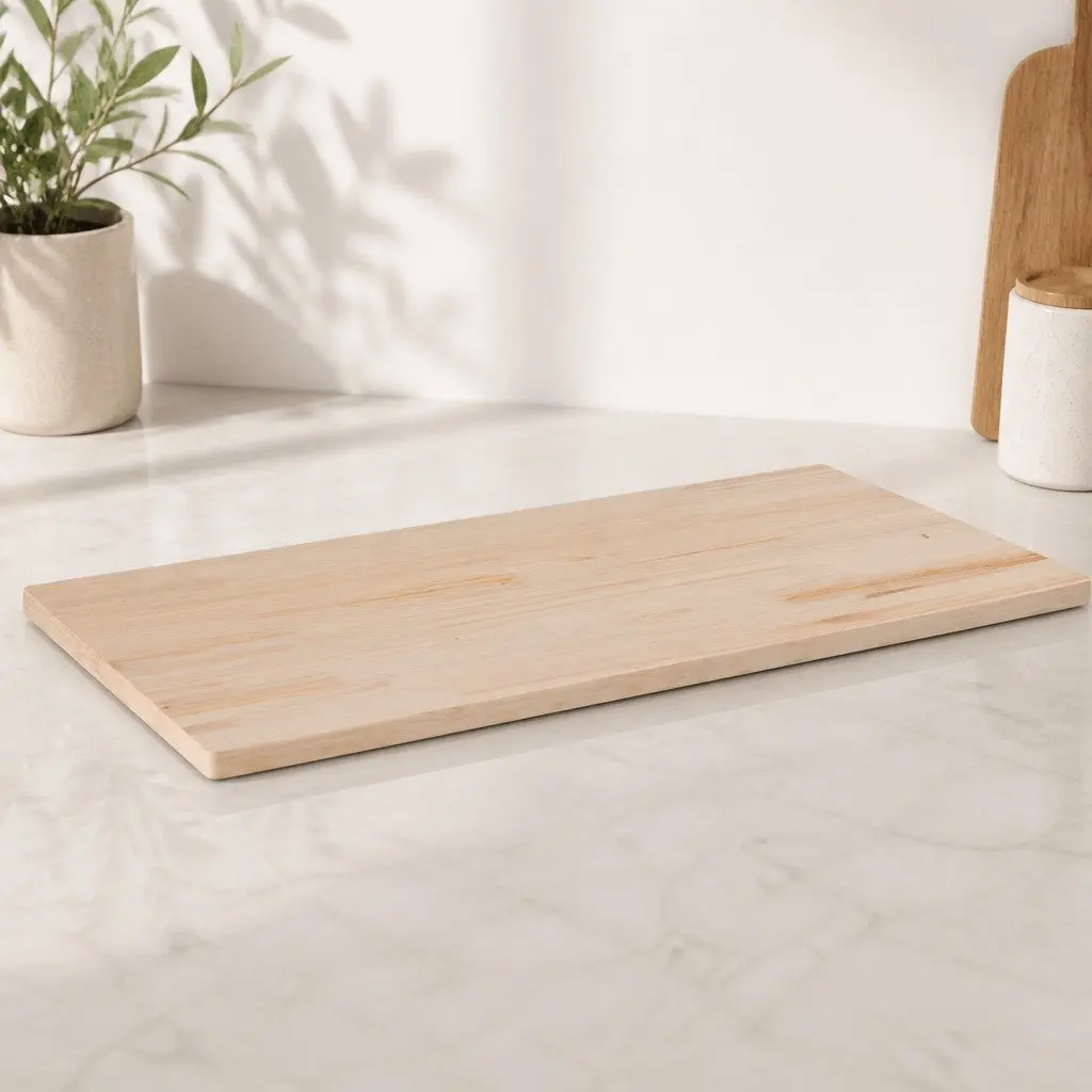 Solid Pine Wood Table Top 110x55cm Rectangular Wooden Surface Coffee Dining