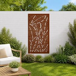 Garden Wall Art - Corten Steel Leaf Design 105x55 cm
