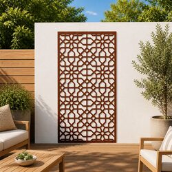 Versatile Corten Steel Garden Wall Decoration 105x55 cm
