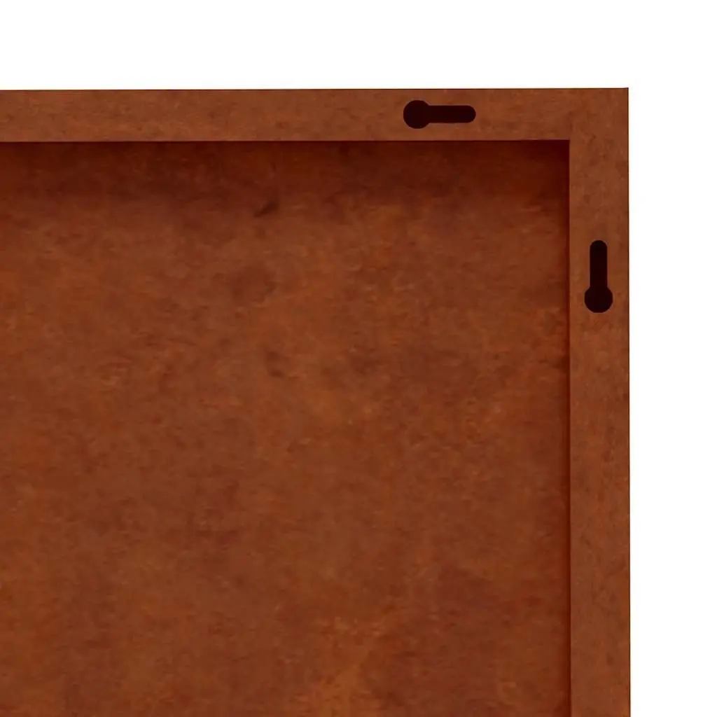 Metal Garden Decoration Corten Steel 105x55cm Outdoor Flower Pattern Wall Art