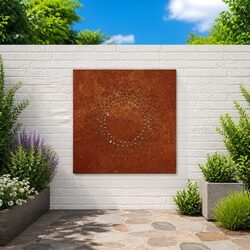 Practical Corten Steel Outdoor Art 55x55 cm