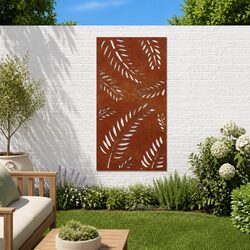 Practical Corten Steel Wall Art for Gardens 105x55 cm
