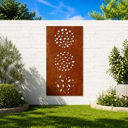 Corten Steel Garden Wall Decoration 105x55cm