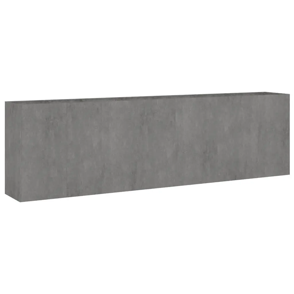 Garden Raised Bed Planter Corten Steel 280x40x80 cm Brown Outdoor Vegetable