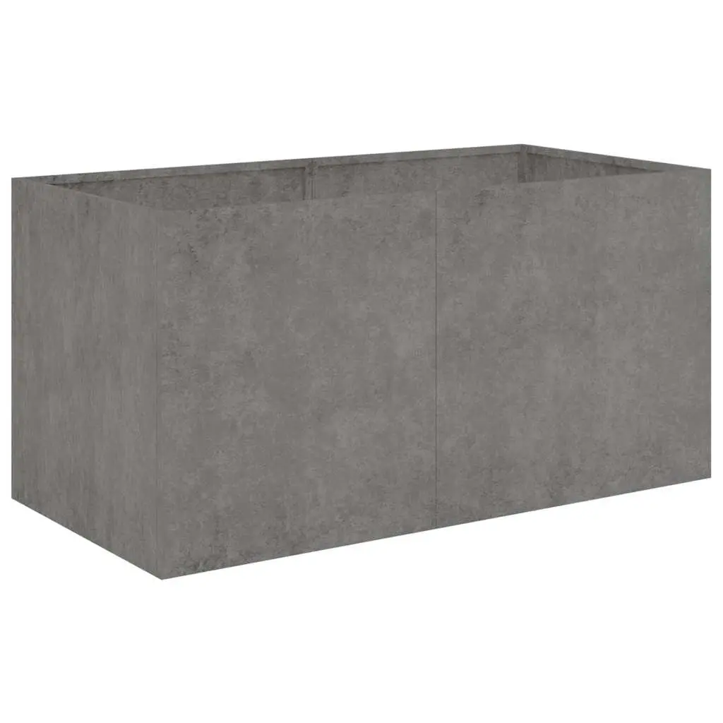 Corten Steel Planter Raised Garden Bed 80x40x40 cm Brown