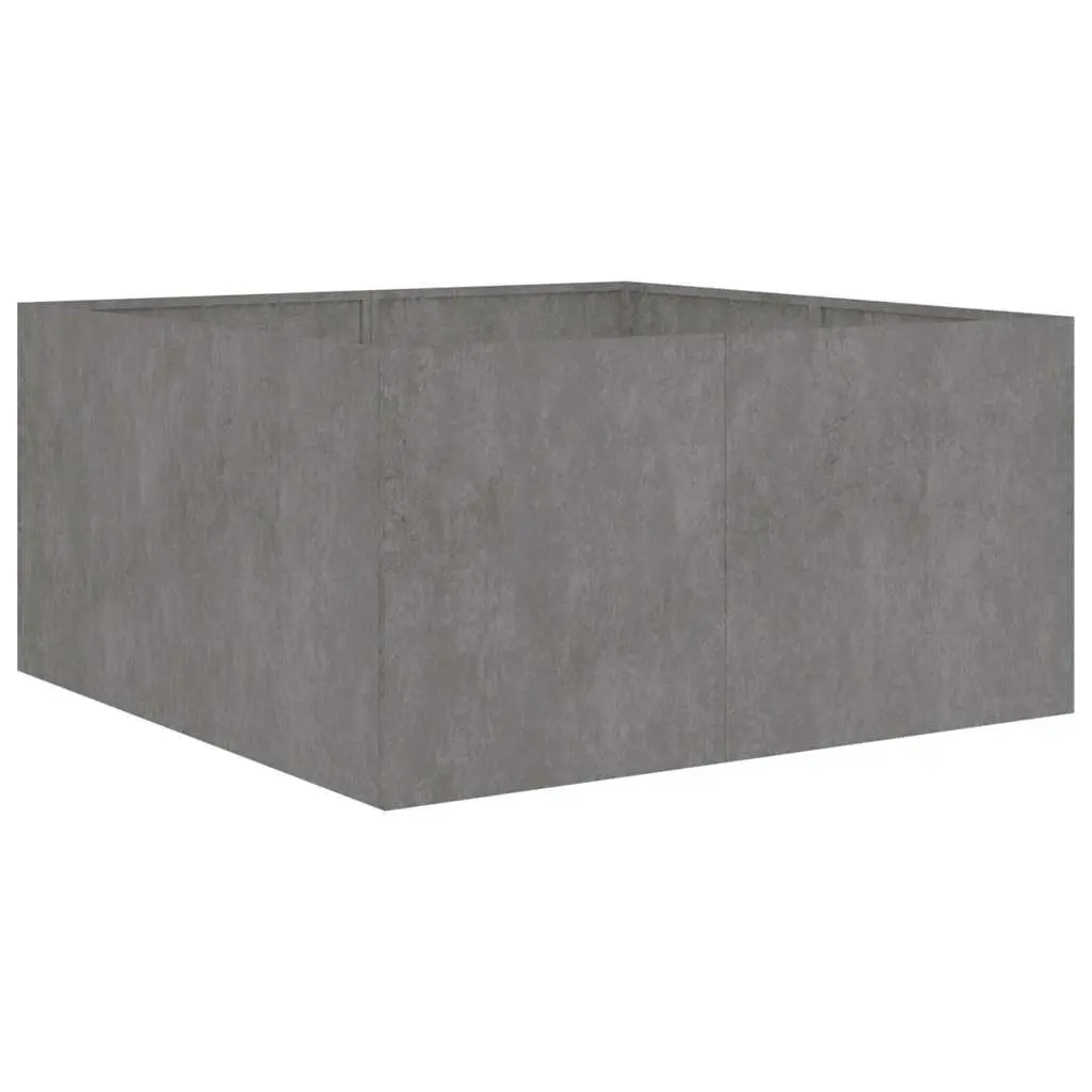 Corten Steel Planter Raised Garden Bed 80x80x40cm Brown Outdoor Patio Flower Box