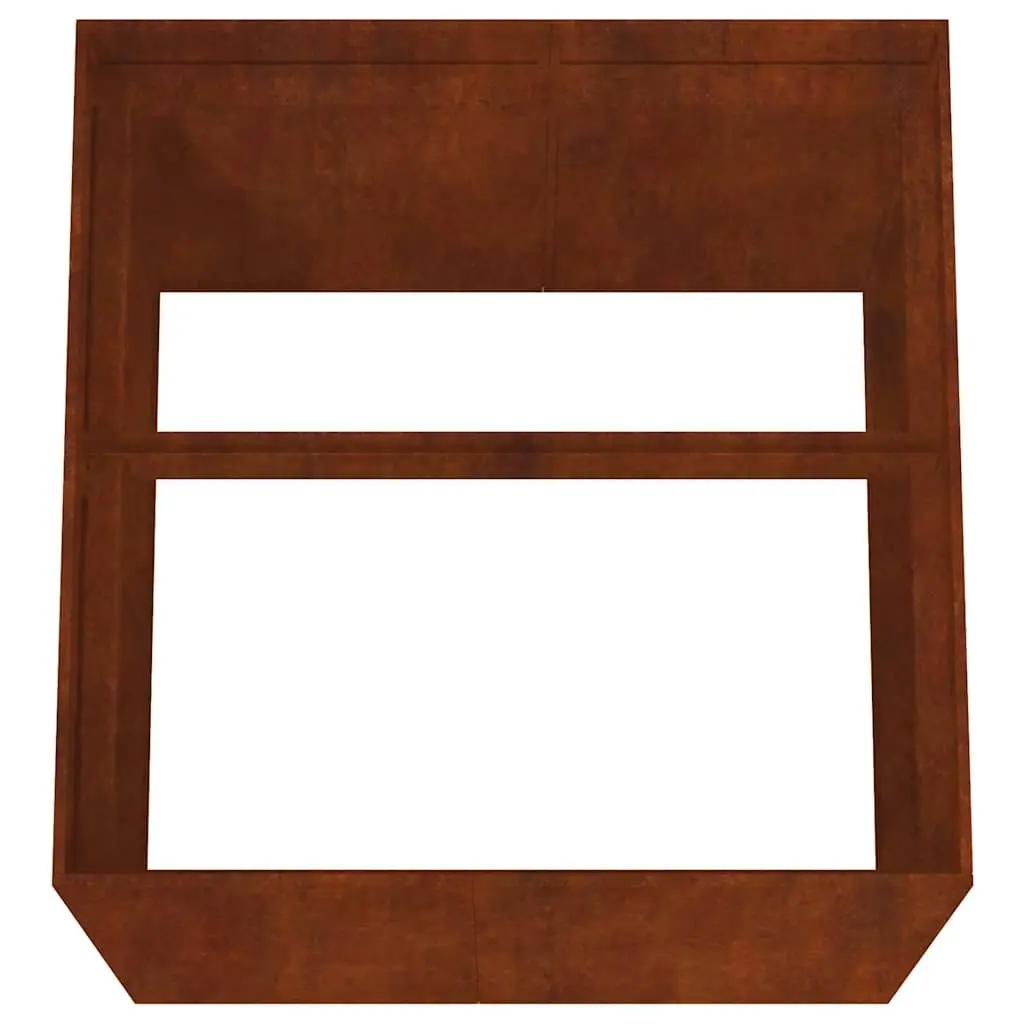 Corten Steel Raised Garden Bed Planter 80x80x80cm Brown Outdoor Patio Flower Box