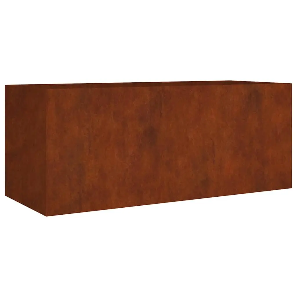 Garden Raised Bed Planter Box 200x80x80 cm Corten Steel Weathering Outdoor