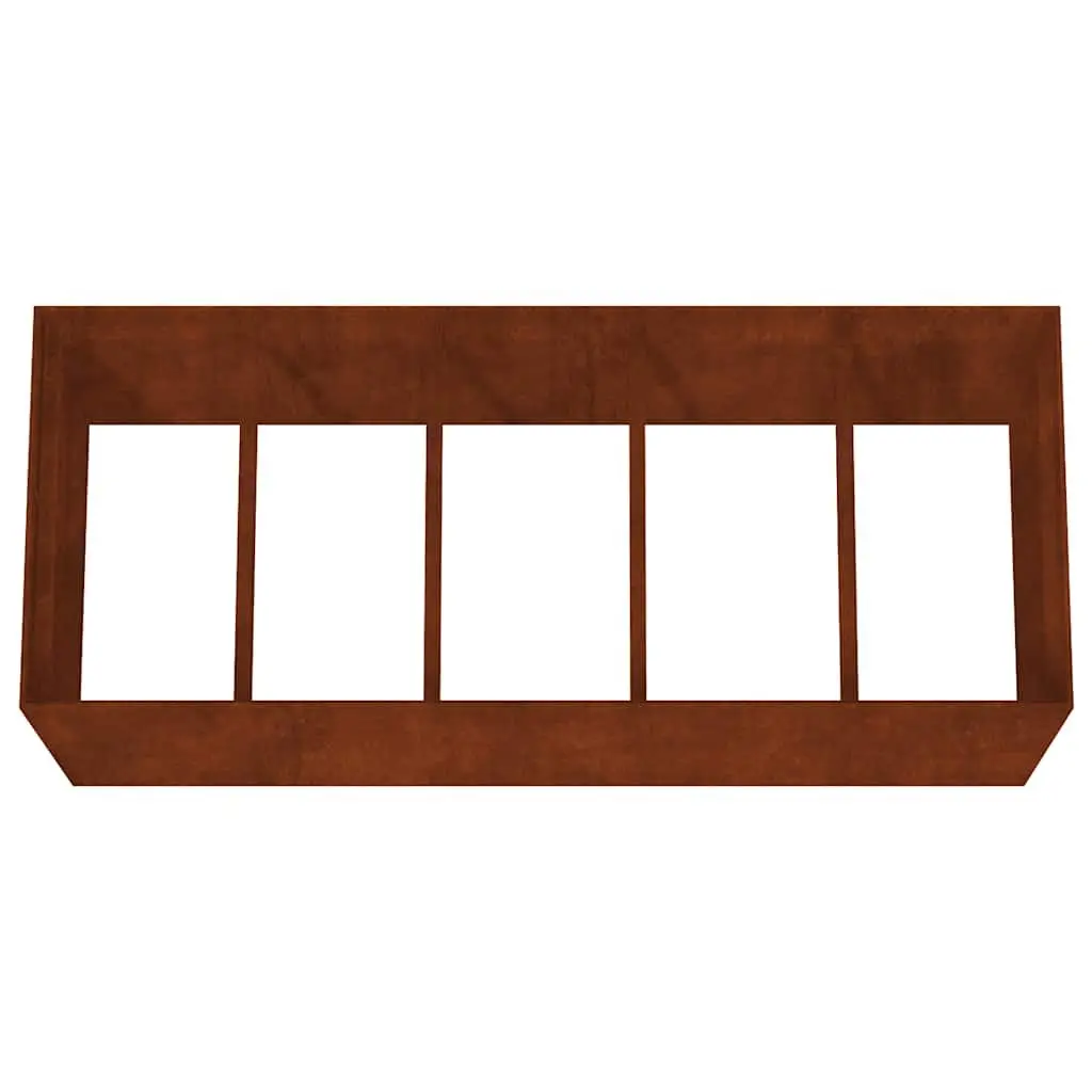 Garden Raised Bed Planter Box 200x80x80 cm Corten Steel Weathering Outdoor