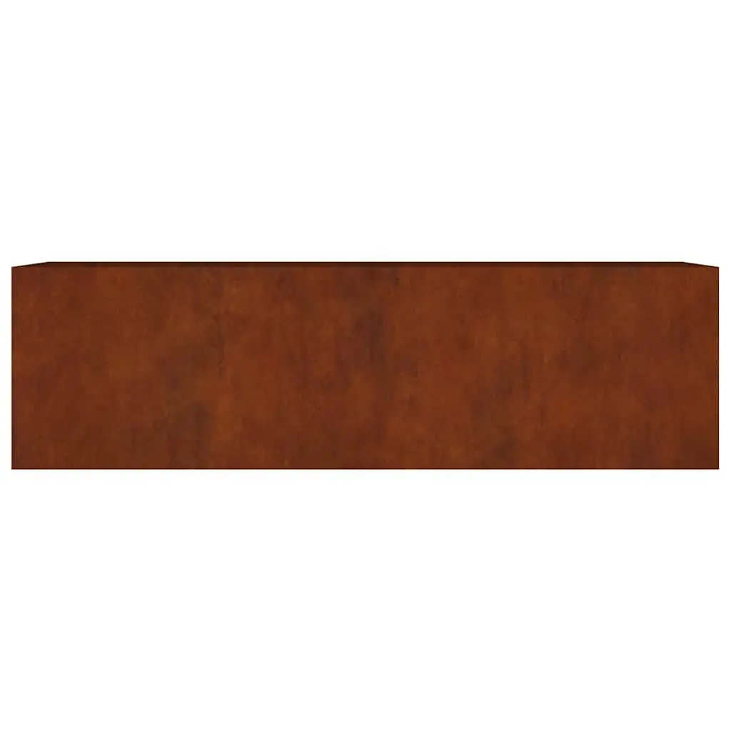 Garden Raised Bed Planter Corten Steel 280x80x80 cm Brown Outdoor