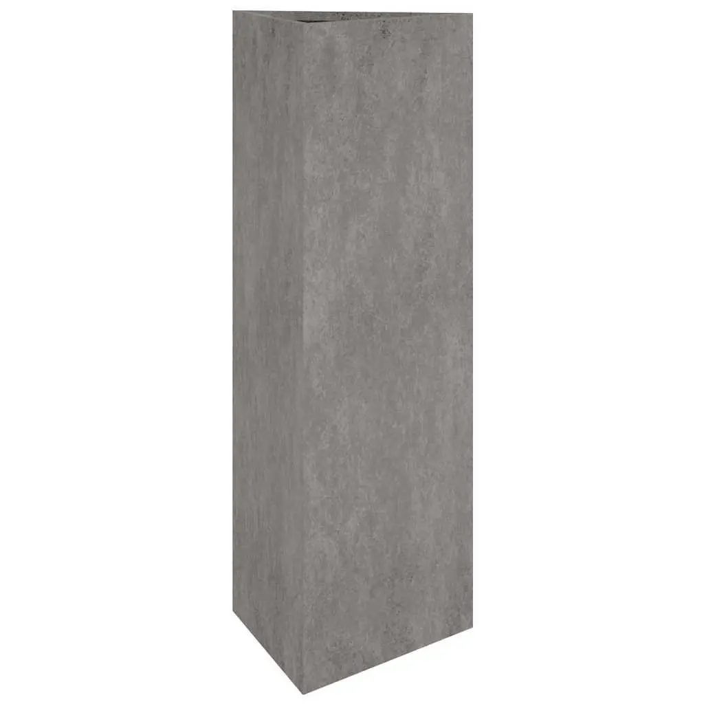 Corten Steel Planter Box 30x26x75cm Large Outdoor Pot for Plants Vegetables Herbs