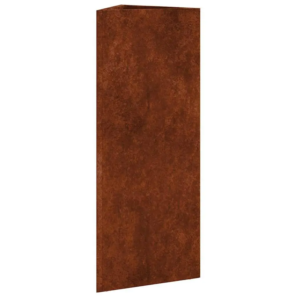 Corten Steel Planter Box 30x26x75cm Large Outdoor Pot for Plants Vegetables Herbs