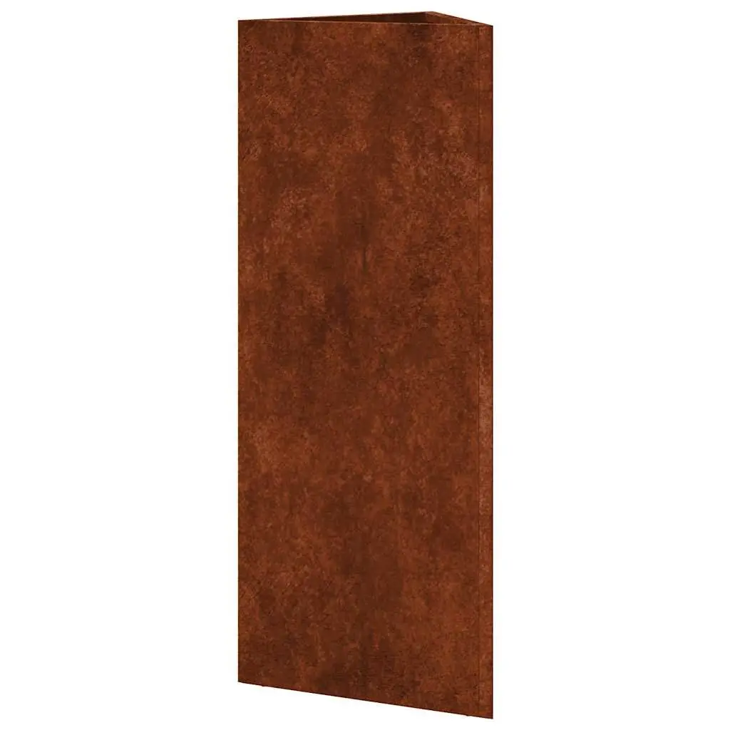 Corten Steel Planter Box 30x26x75cm Large Outdoor Pot for Plants Vegetables Herbs