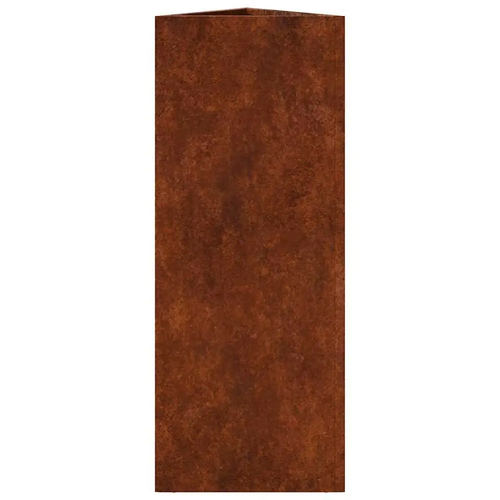 Corten Steel Planter Box 30x26x75cm Large Outdoor Pot for Plants Vegetables Herbs