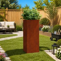 Versatile Corten Steel Planter Box for Home Use