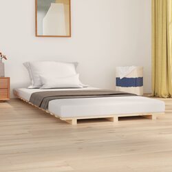 Practical Solid Pine Bed Frame for Any Bedroom Setup