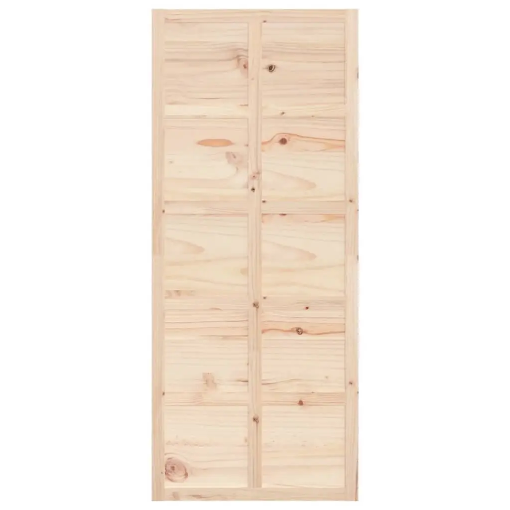 Barn Door 90x1.8x214 cm Solid Pine Wood Interior Sliding Door Space Saving