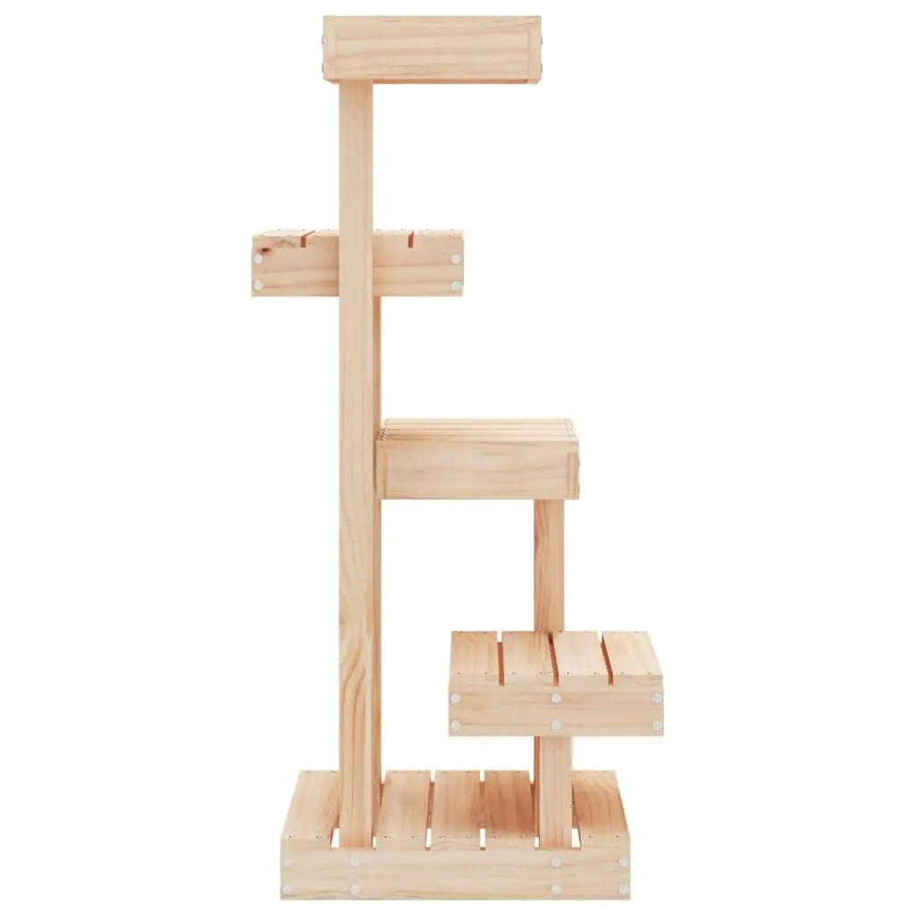 Cat Tree Wooden Multi Level 4 Platform Brown