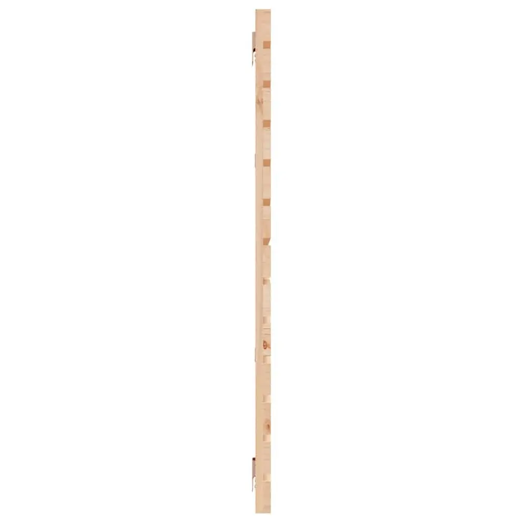 Wall Mounted Headboard Solid Pine Wood Brown 156cm Bedroom Bed Support
