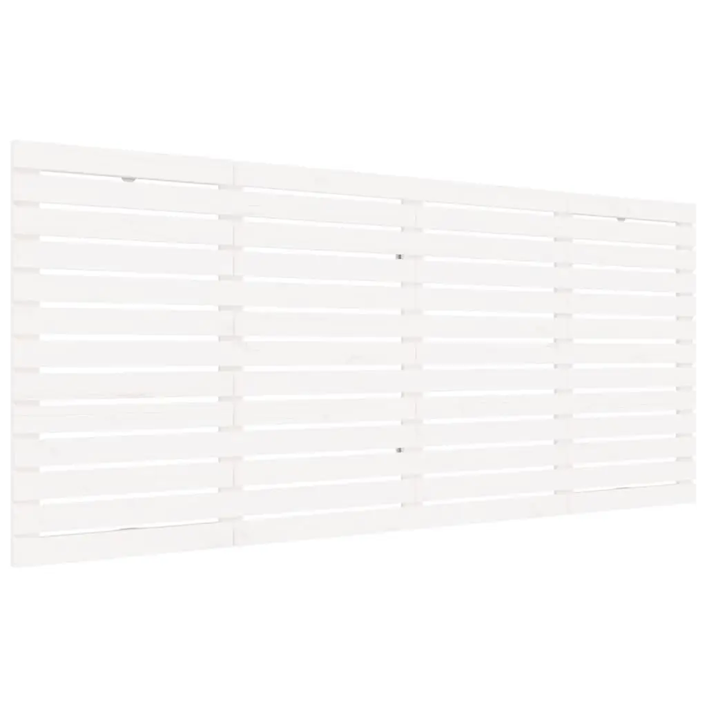 Wall Headboard White 156cm Solid Wood Pine Bedroom Bed Header Mount