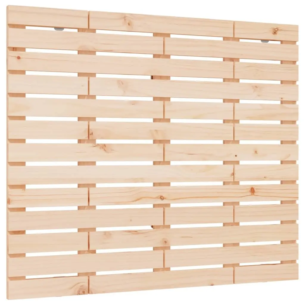 Wall Headboard 141cm Solid Pine Wood Brown Bedroom Bed Head Mount