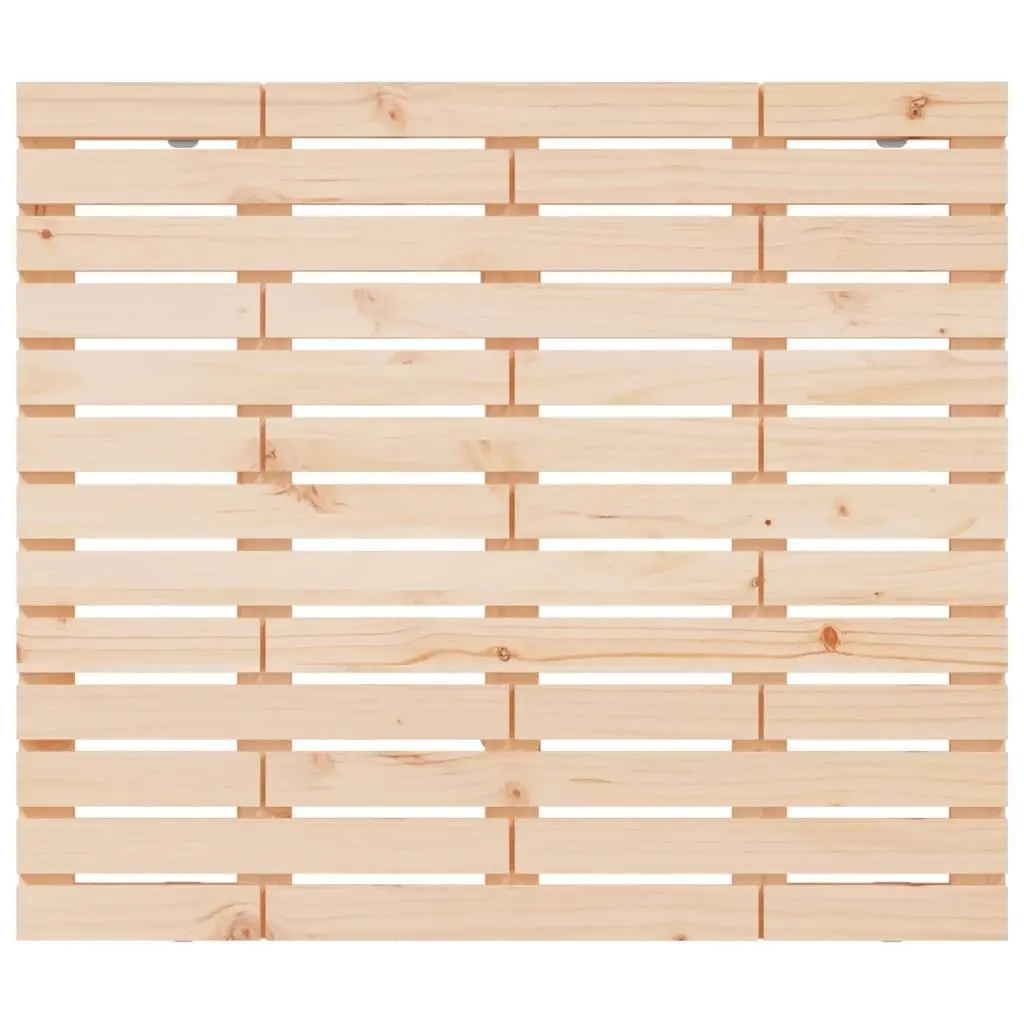 Wall Headboard 141cm Solid Pine Wood Brown Bedroom Bed Head Mount
