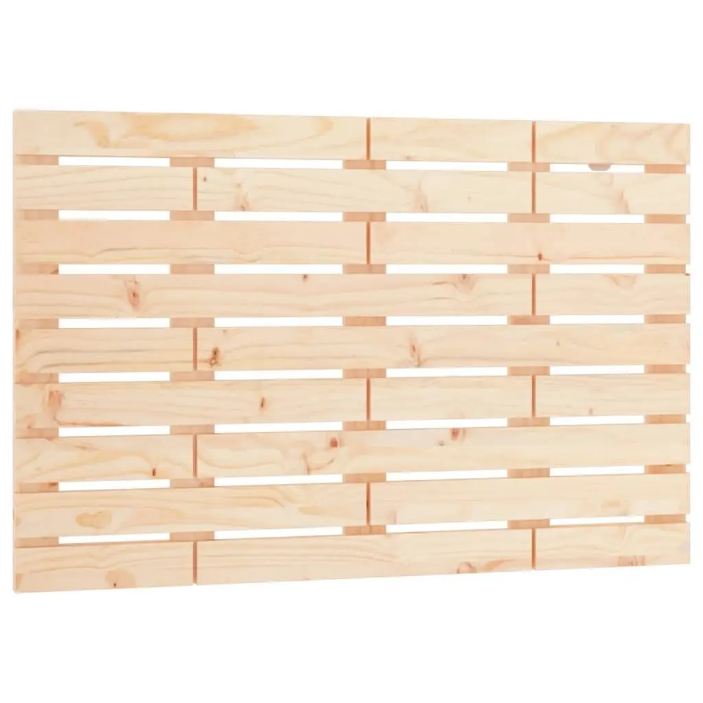 Wall Headboard 96 cm Solid Pine Wood Bedroom Mount Brown