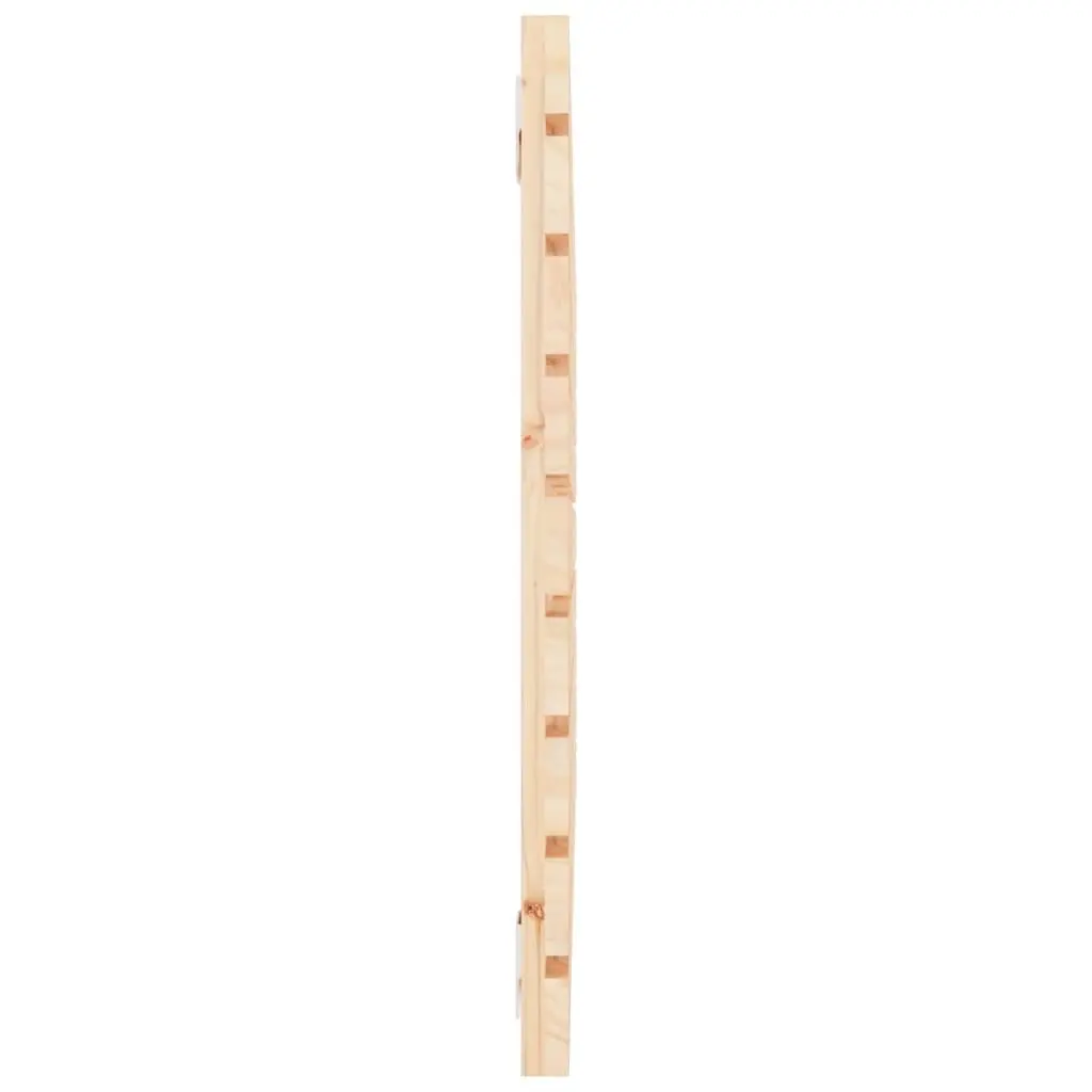 Wall Headboard 96 cm Solid Pine Wood Bedroom Mount Brown