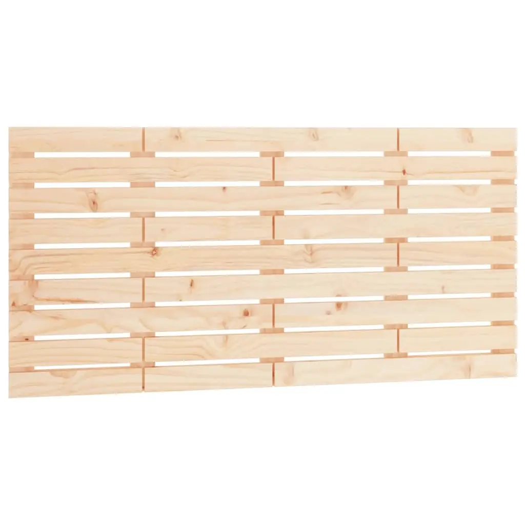 Wall Headboard Solid Pine Wood 156 cm Brown