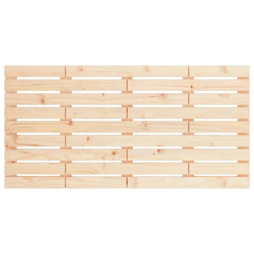 Wall Headboard Solid Pine Wood 156 cm Brown