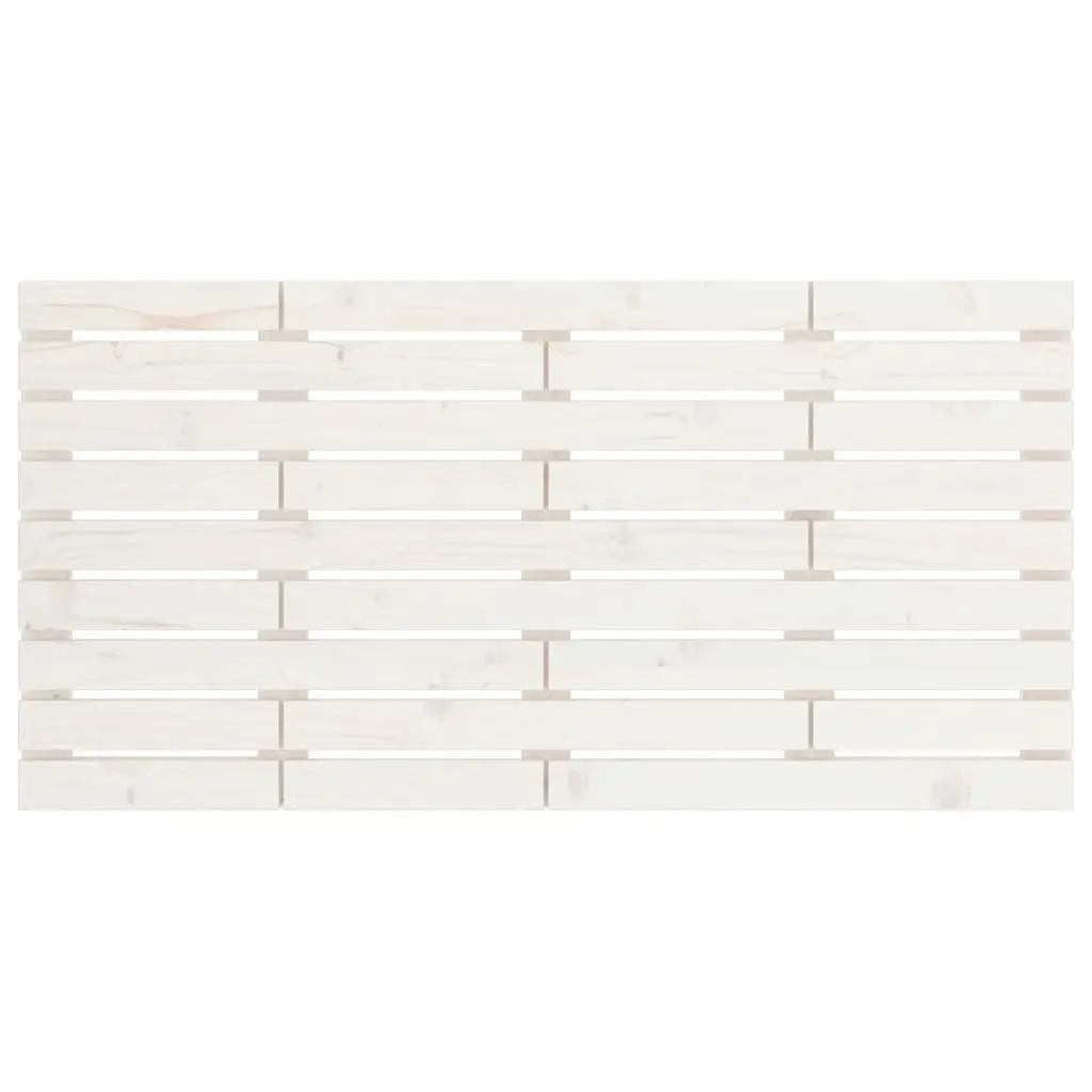 Wall Headboard 141cm White Solid Pine Wood Bedroom Bed Head Mount