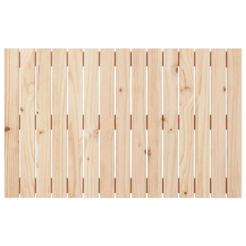 Wall Headboard 95.5 cm Solid Pine Wood Brown Bedroom Bed Head Panel Mount