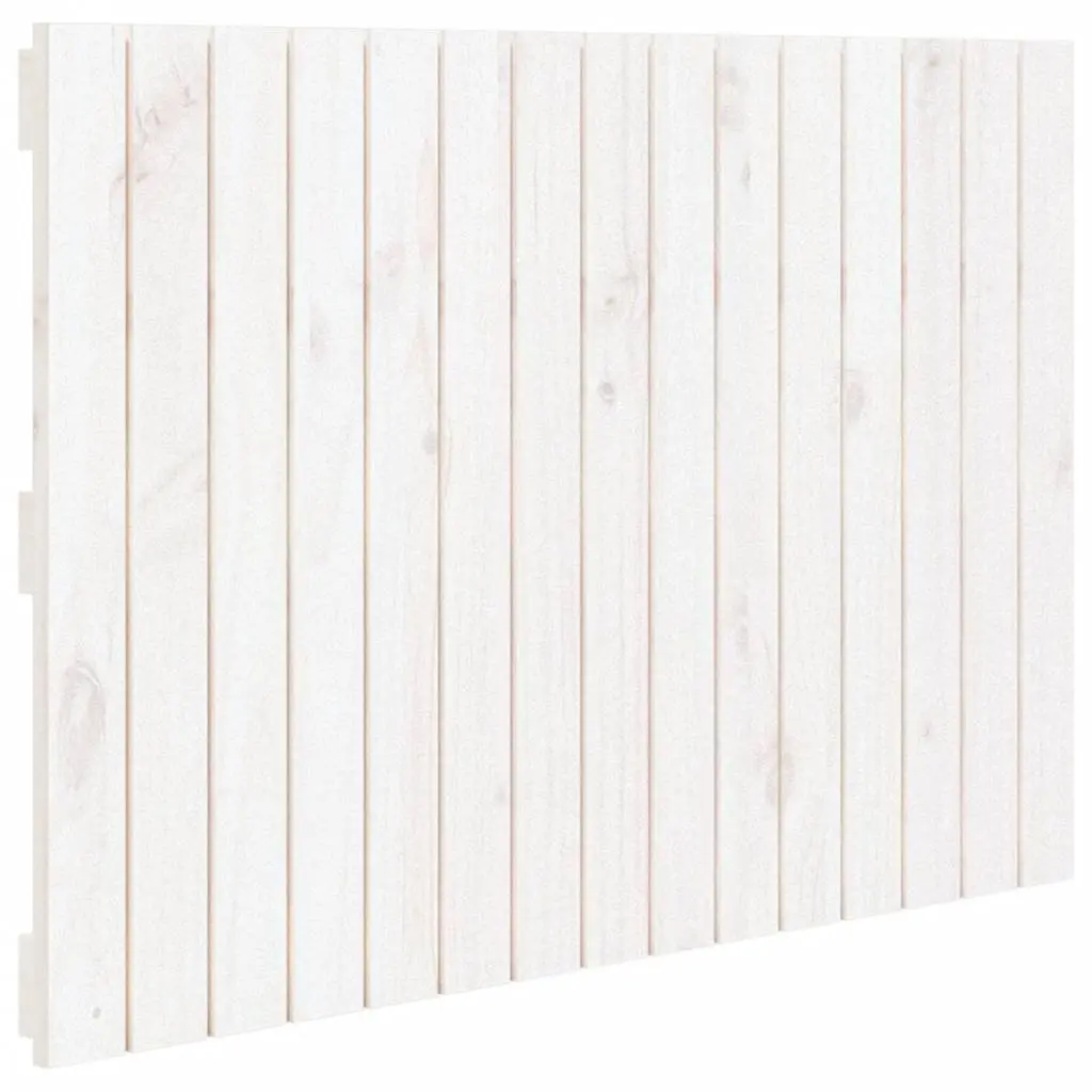 Wall Mounted Headboard White 95.5cm Solid Pine Wood Bedroom Furniture
