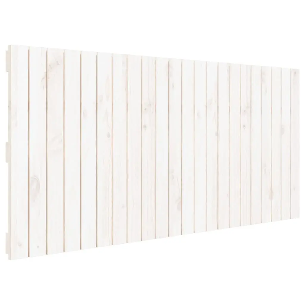 140cm Wall Headboard in White Solid Pine