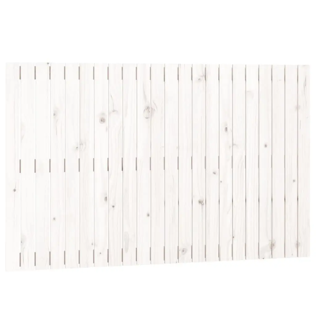 Wall Headboard White 140cm Solid Wood Pine Bedroom Bed Backrest Support