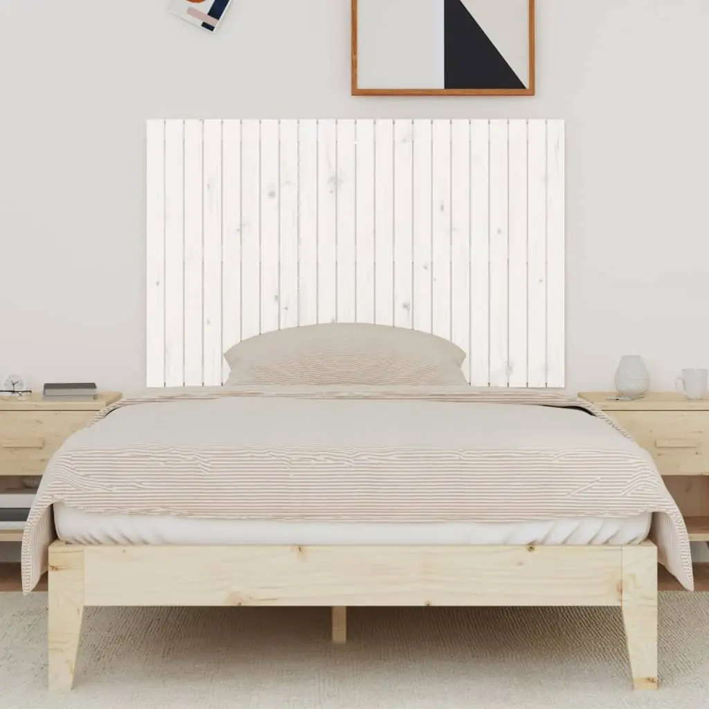 Wall Headboard White 140cm Solid Wood Pine Bedroom Bed Backrest Support